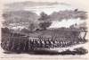 Battle of Bealington near Laurel Hill, Virginia, July 8, 1861, artist's impression, zoomable image