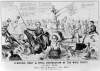 "Terrible Rout & Total Destruction of the Whig Party," 1852, political cartoon
