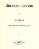 Abraham Lincoln: An Address, Title Page